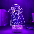 Акриловая светодиодная Ночная лампа в стиле аниме, одна штука, сенсорный светильник манга, Нико Робин, украшение для комнаты подростка, USB-светильник, Прямая поставка