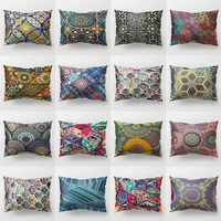 bohemian abstract geometric backrest home decoration pillow cover soft polyester turkish printing rectangle cushion pillow case