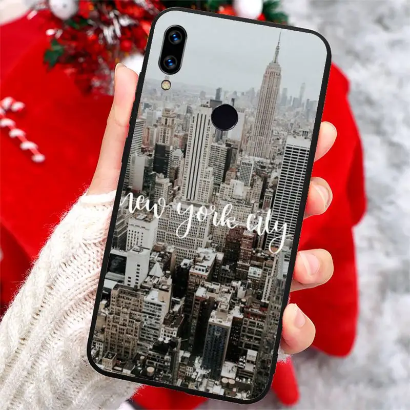 

NYC NEW YORK city landscape fashion luxury Phone Case cover For Xiaomi Redmi note 7 8 9 t k30 max3 9 s 10 pro lite