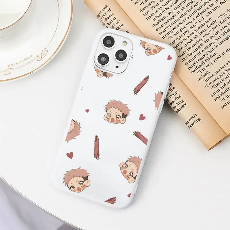 

Japan anime Jujutsu Kaisen anime Phone Case Candy Color for iPhone 6 7 8 11 12 s mini pro X XS XR MAX Plus