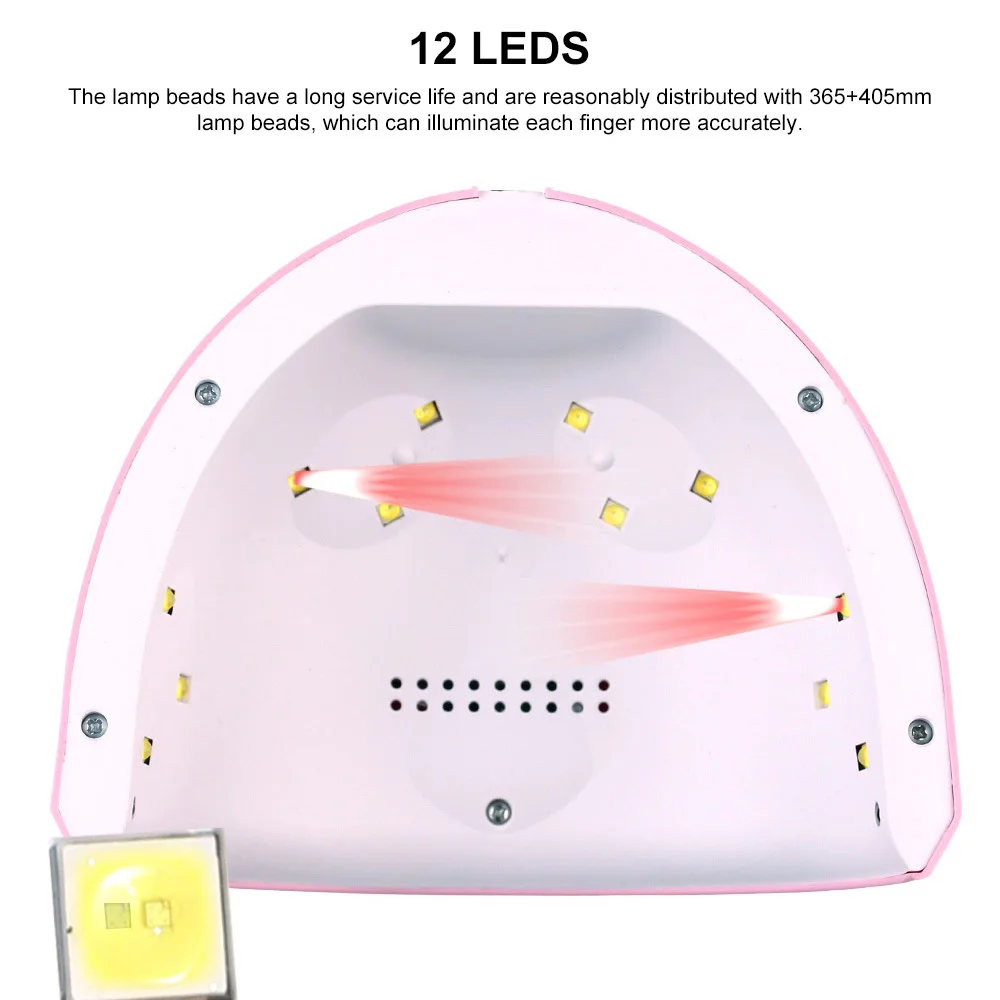Светодиодный УФ-светильник для сушки ногтей 24 Вт ЖК-дисплей | Красота и здоровье