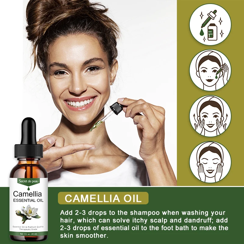 Secret De Peau Camellia Essential Oil Remove Eye Wrinkles Prevent hair loss Hair Care Products Moisturizing Beauty Skin | Красота и