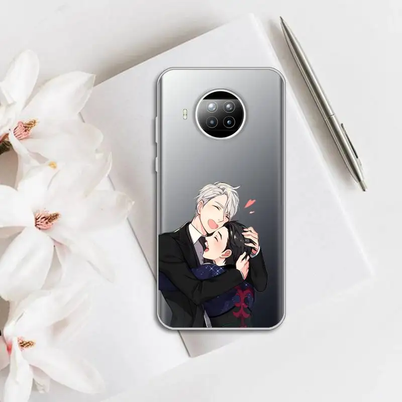 

Japan anime yuri on ice Phone Case Transparent for Xiaomi Redmi note 10 t 8 9 pro lite 11