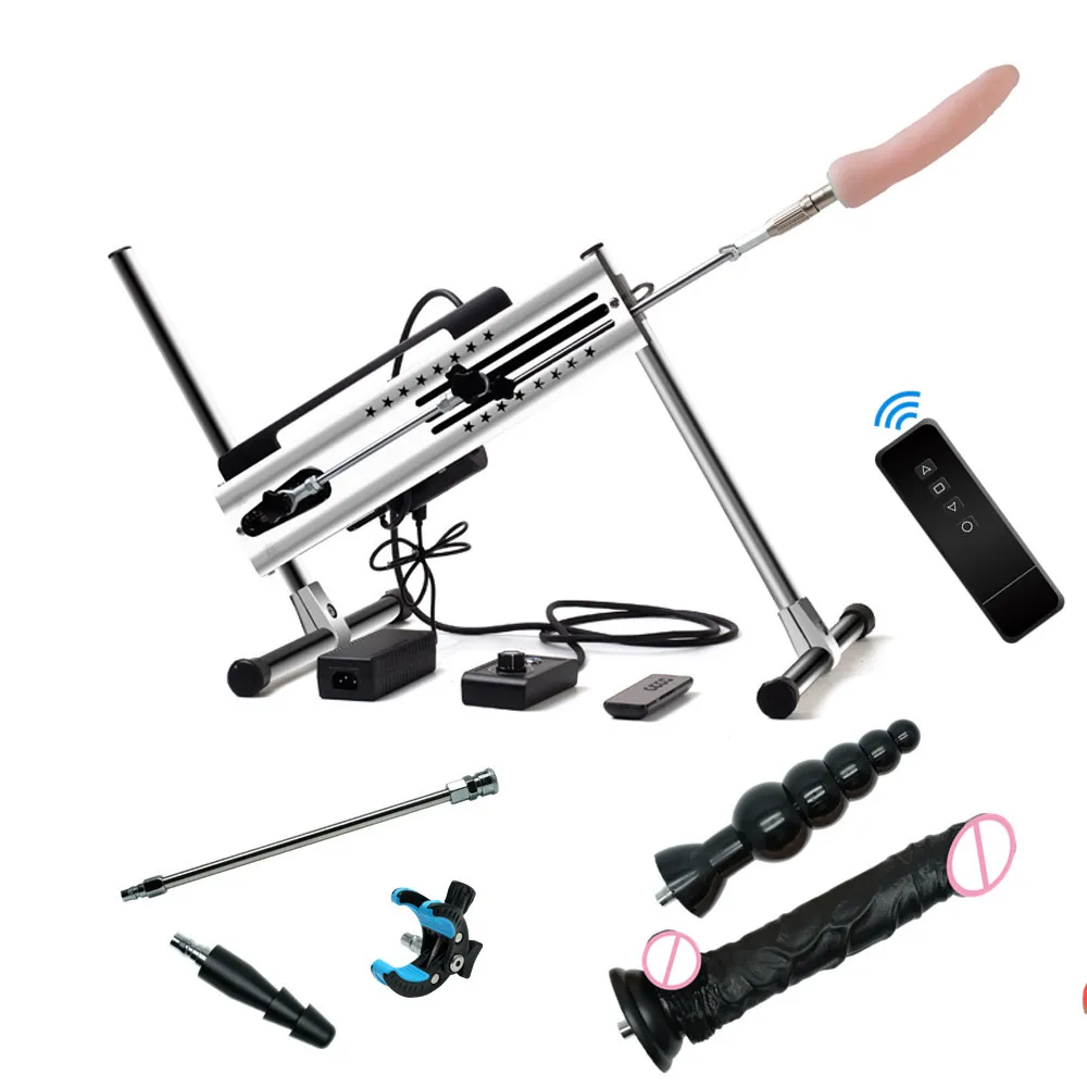 NEW Sex Machine Remote Control Vibrator Toys For Women And Men Powerful Automatic Retractable Love Machines Gun With Dildos