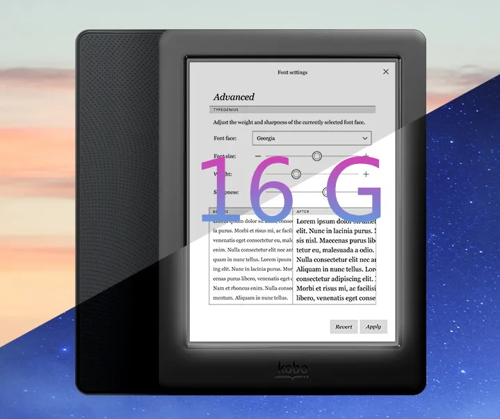 Электронная книга Kobo glo HD 300PPI Rreader book E Ink 16 ГБ Wi Fi 1448x1072 сенсорный экран|Электронные