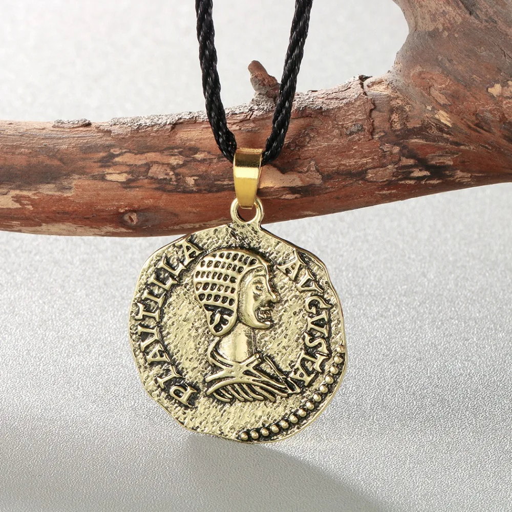 Чандлер денье ожерелье монета мужчины старинный Римский памятная бижутерия