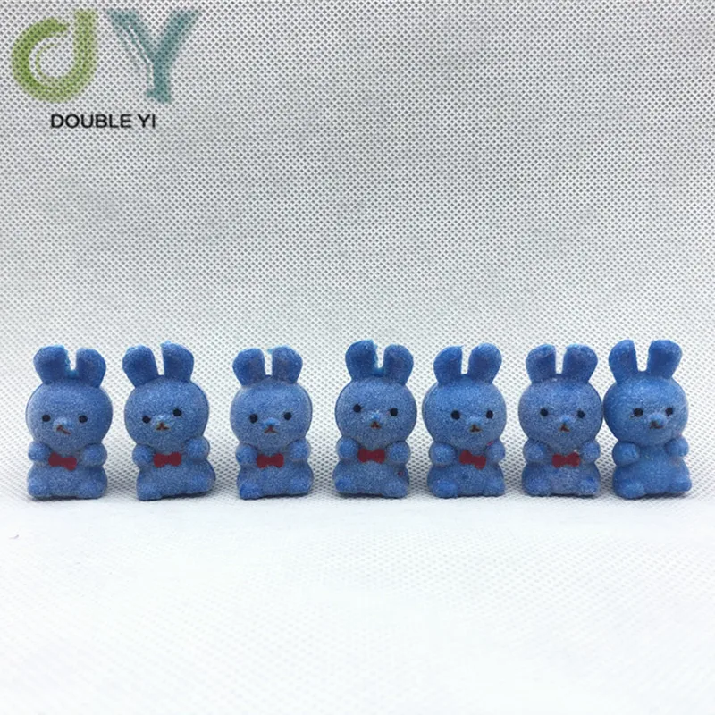 50 шт флокированные куклы Кролик игрушки милые детские подарок на день рождения