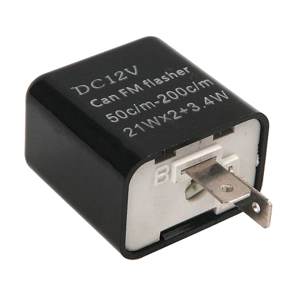 Универсальный DC 12V 2 Pin мотоциклетный Flasher релейный светодиодный индикатор