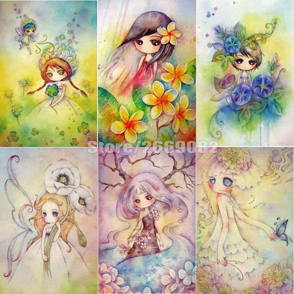 

5D DIY Алмазная вышивка сказочная полная квадратная Стразы алмазная живопись вышивка крестиком Стразы картина TT1468