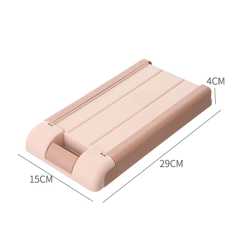 

Self Stick Pencil Tray Desk Table Storage Drawer Organizer Box Under Desk Stand Self-adhesive Drawer With Buckle Storage Boxes