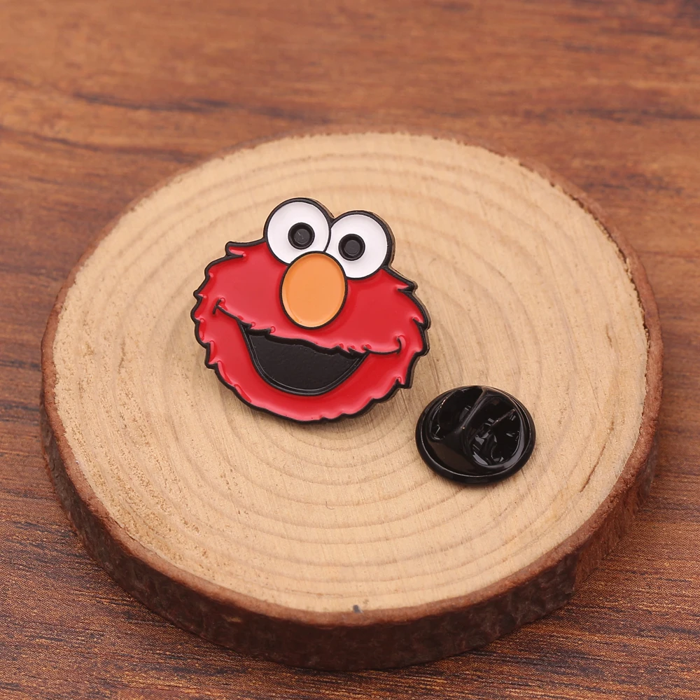 Улица Сезам брошь Elmo на булавке большая птица брошь печенье монстр нагрудные булавки для детской одежды DIY наклейки детская футболка симпатичный значок