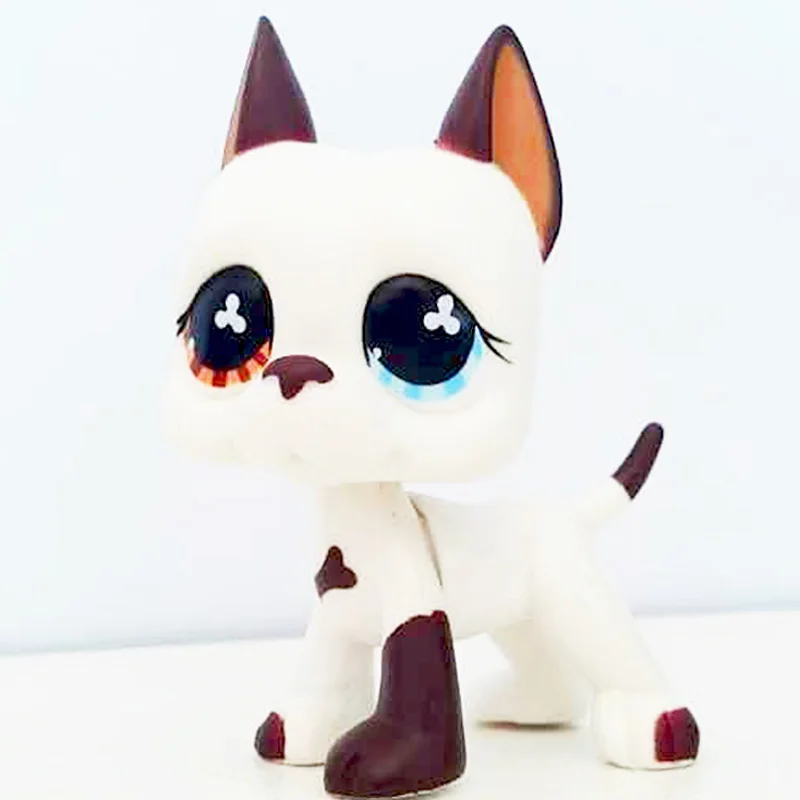 Лпс стоячки кошки собаки игрушки Lps кошка старый pet shop игрушка маленькая короткая шерсть котенок Гималайский котенок husky собака Спаниель колли great dane редкая коллекция фигурок - Цвет: 577