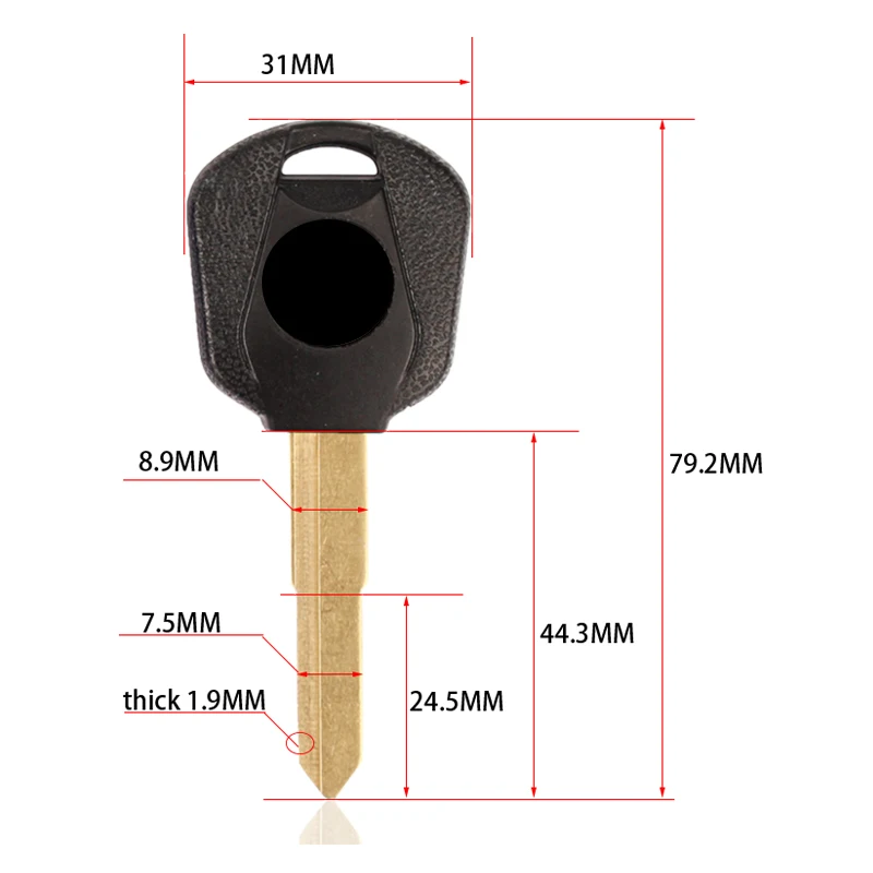 Черный/красный/синий мотоцикл пустой ключ Uncut Нож для Honda Steed VLX400 VLX 400 Steed400 КОНЬ |