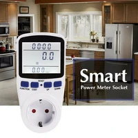 ac220v power meter watt swr tester meters wattmeter digital dc power factor monitor analyzer wattmetre socket eu energy plug