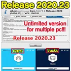 Новейший выпуск 2020,23, программное обеспечение, неограниченная Бесплатная установка на несколько компьютеров, Бесплатная лицензия на автомобильный диагностический инструмент Delphi Ds150e