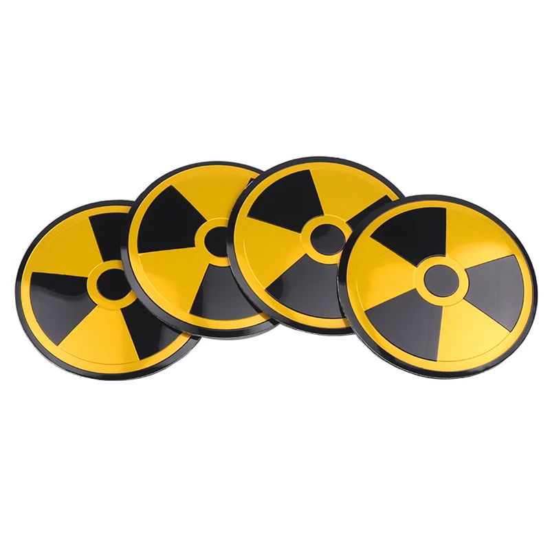 56 мм радиоактивных Предупреждение атомной ядерного излучения эмблема