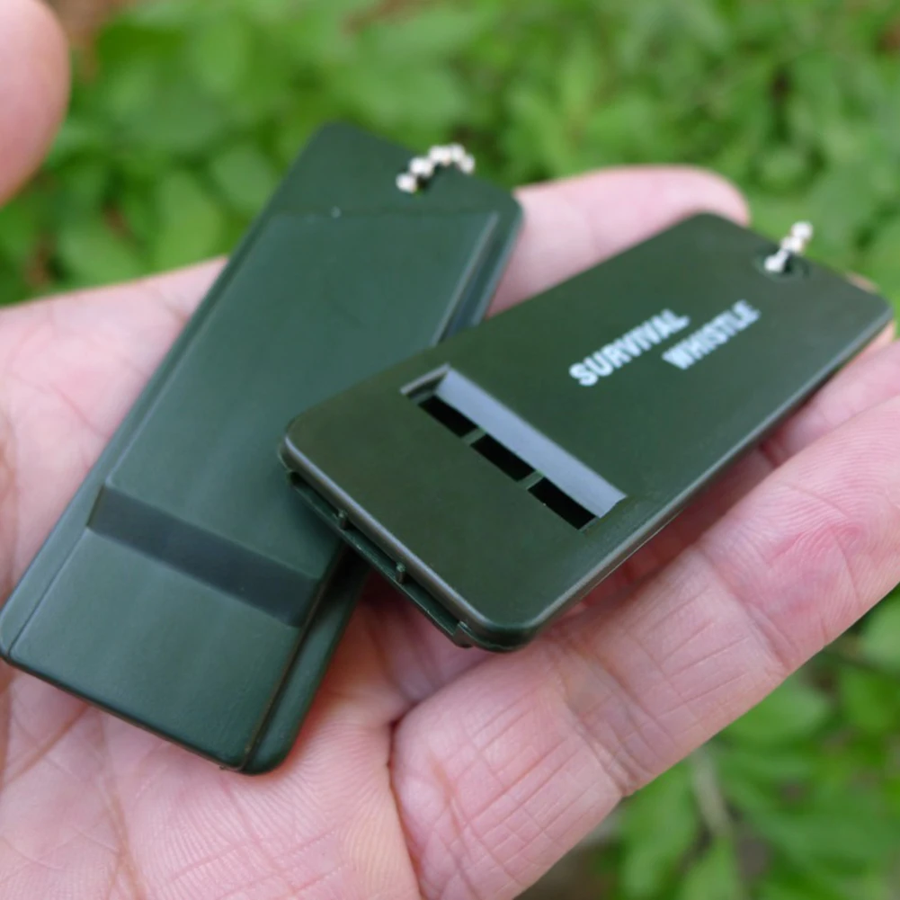 

10Pcs Outdoor Triple Frequency Survival Earthquake Rescue Signal Sound Whistle Survival Emergency Whistle with Tube