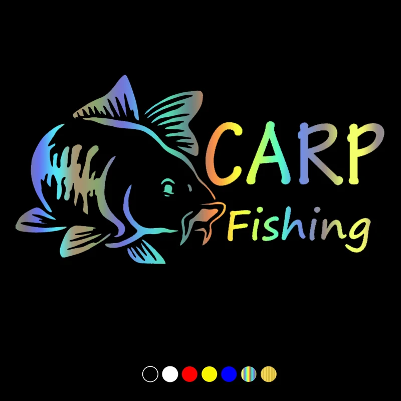 

Various Sizes CARP Fishing car sticker waterproof decal vinyl stickers on truck bumper rear window laptop KK18*12cm