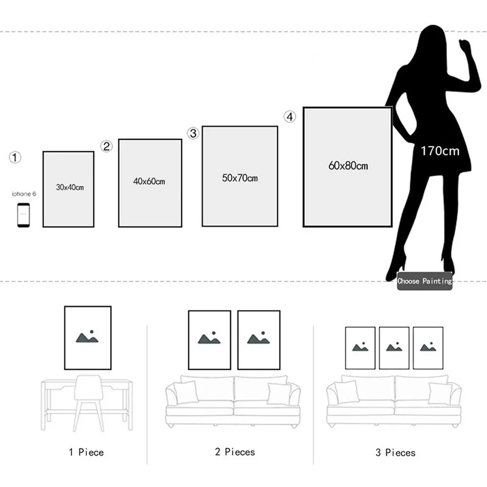 

Self-adhesive Painting Wall Sticker Apple Egg Pear Octopus Magnifying Glass Art Nordic Poster Print Pictures For Home Decoration