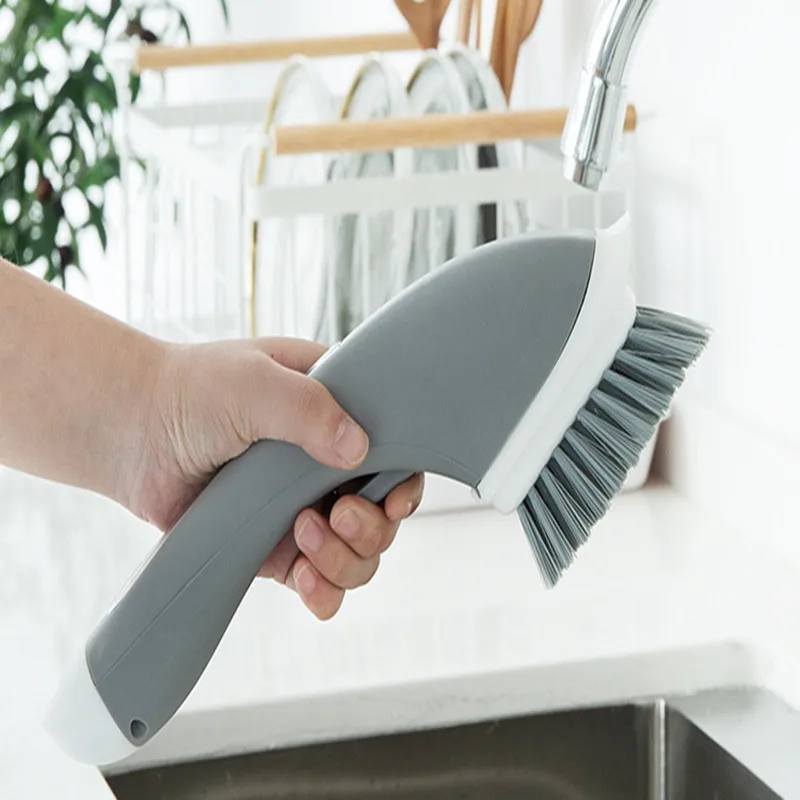 

Multifunctional kitchen cleaning pot washing brush wall brush sink stove can water spray floor crevice brush