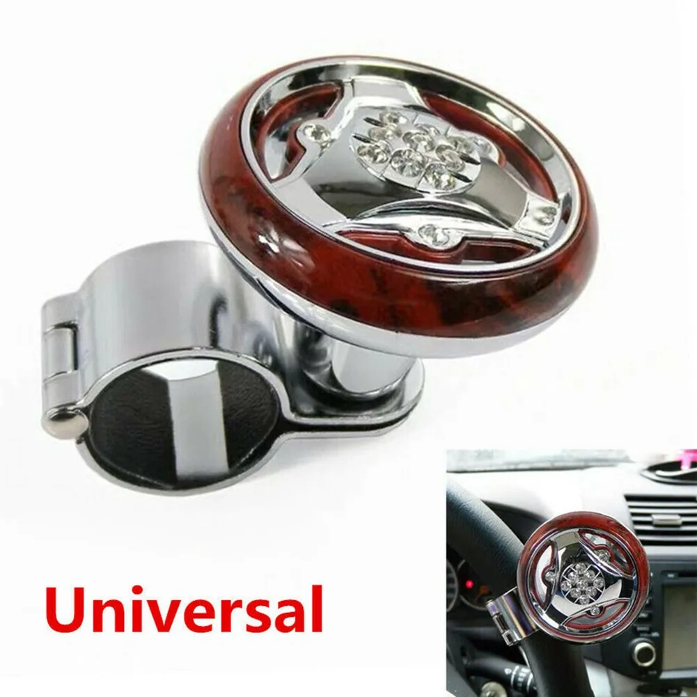 

Aid Steering Wheel Booster Anti-Slip Electroplating Power Handle Rotation