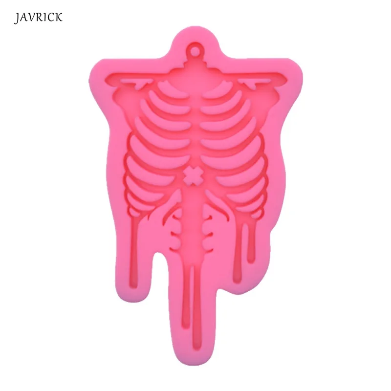 

Keychain Epoxy Resin Mold DIY Crafts Jewelry Necklace Casting Tool Skull Pendant Silicone Mould