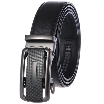 Automatic Buckle Men Belt Genuine Leather High Quality Belt Male Luxury Designer Strap Waistband Fashion New Apparel Accessories 2