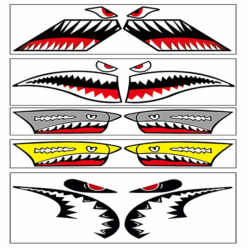 

1Set Bicycle Frame Decoration Sticker Shark Head Tube Sticker MTB Bike Fixed Gear Sticker Cycling Accessories