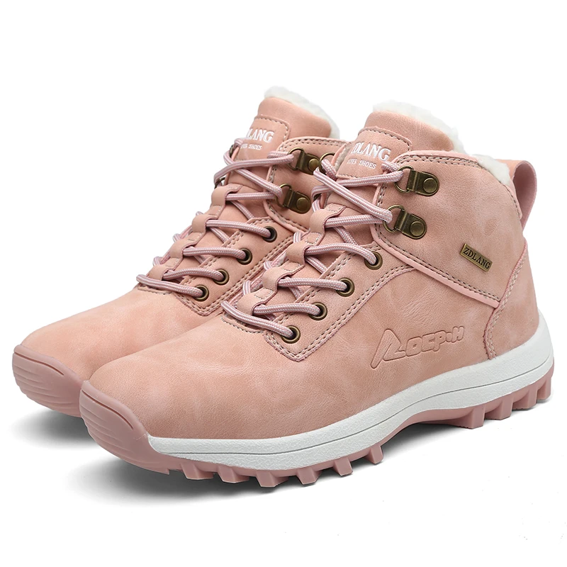 SUADEEX/зимние женские ботинки мужские и водонепроницаемые теплые плюшевые зимние