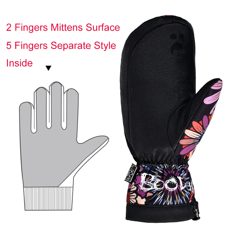 Профессиональные лыжные перчатки для сноуборда водонепроницаемые женские и