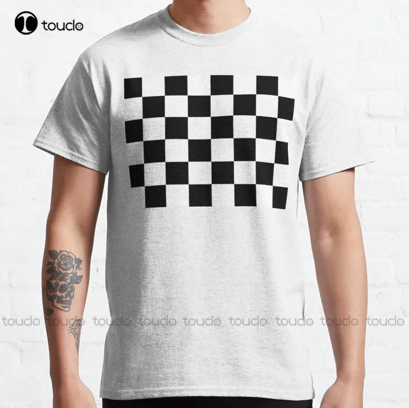 

Checkered Flag. Chequered Flag. Motor Sport. Checkerboard. Pattern. Win. Winner. Racing Cars. Race. Black. T-Shirt Tee Unisex