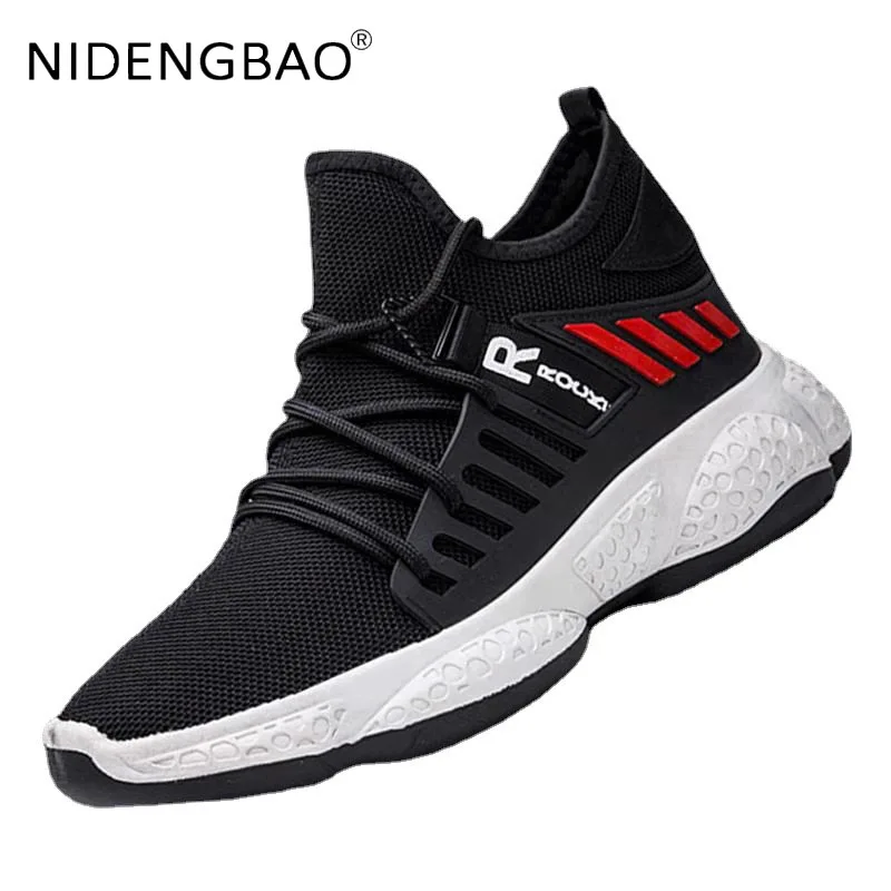 Summer Men Running Jogging Sports Shoes Mesh Breathable Male Sneakers Lightweight Damping Outdoor Casual Shoes Zapatillas Hombre