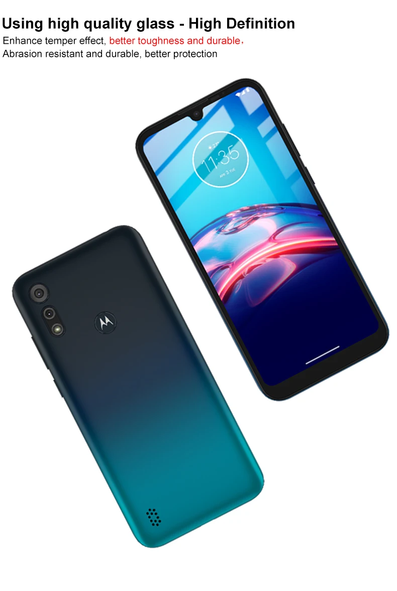 

Imak Full Tempered Glass For Motorola Moto E6s 2020 Screen Protector For Motorola Moto E6s 2020 Protective Glass Film