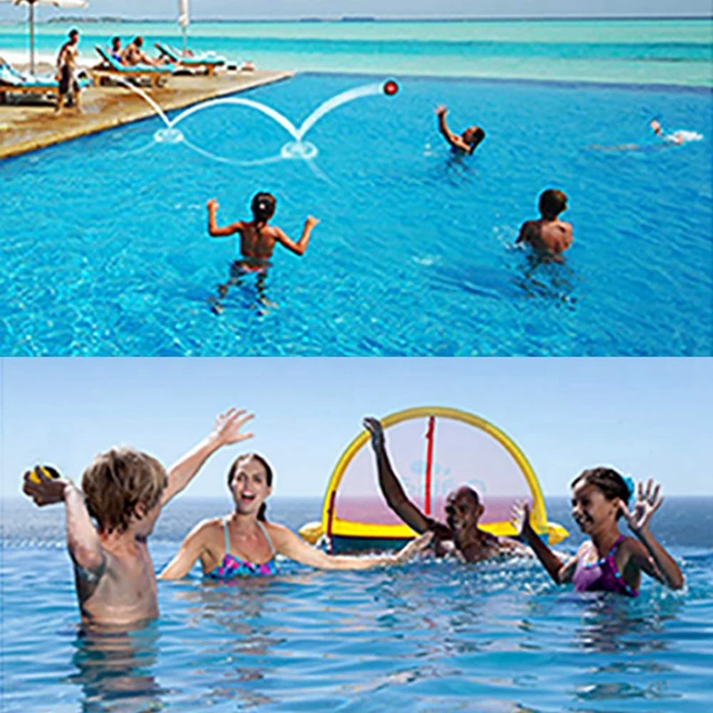 

Water Bouncing Ball Hand Stress Relief Ball 2 Pack, Water Jumping Ball for Swimming Pool, Beach (Yellow+Green 5.5cm)