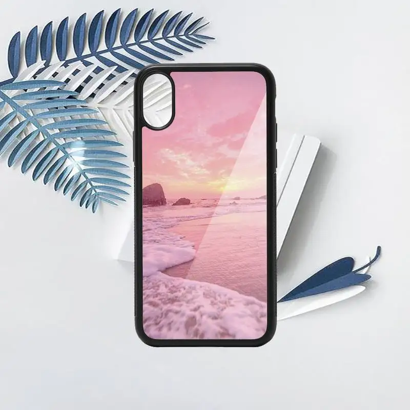 

Beach Summer Sea sunset Phone Case PC for iPhone 11 12 pro XS MAX 8 7 6 6S Plus X 5S SE 2020 XR