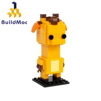 mini zoo africa big animal head big head brickheadz giraffe square out of print moc 40316 toy collection building blocks