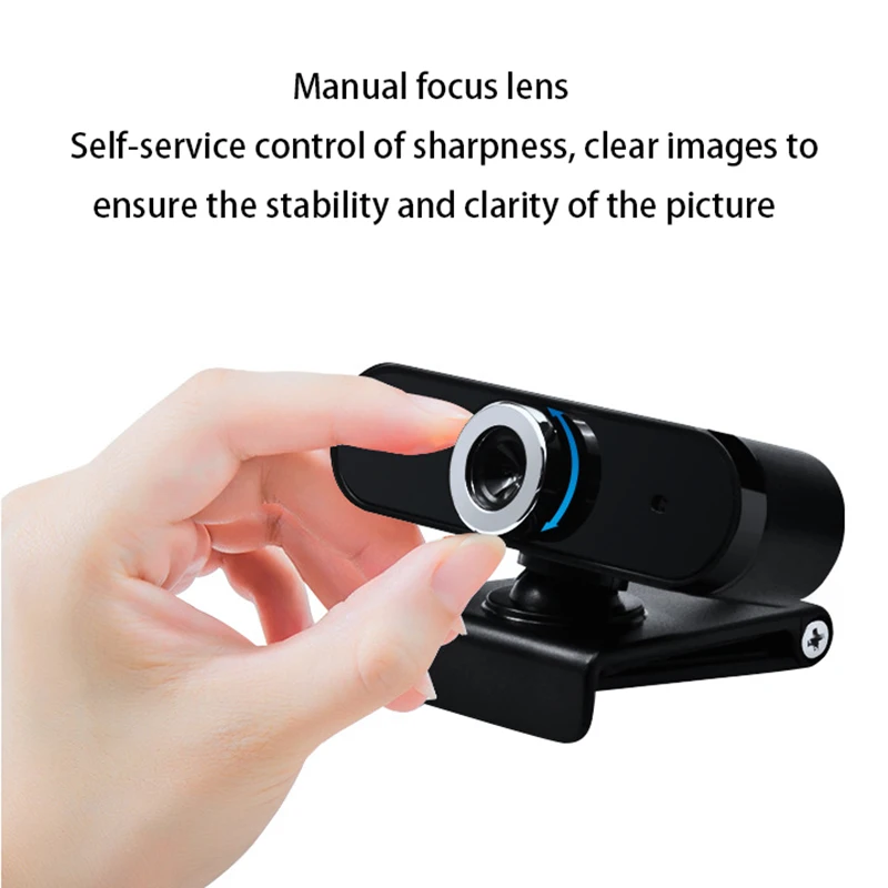 

Computer Camera, 480P Online Class Live 360 Degree Rotation, Built-in Noise Reduction Microphone, USB Camera