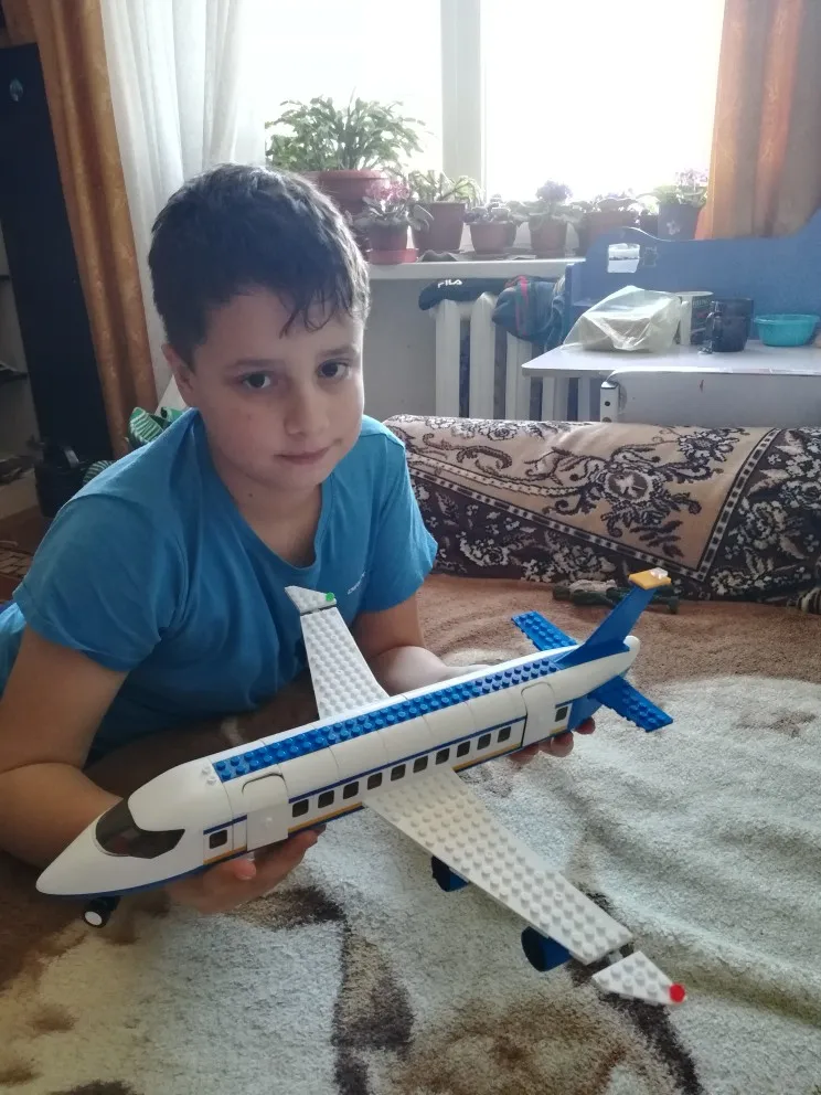 Bloques de construcci&oacute;n para ni&ntilde;os, juguete de ladrillos para armar Airbus, avi&oacute;n, ciudad, 463 Uds.-3