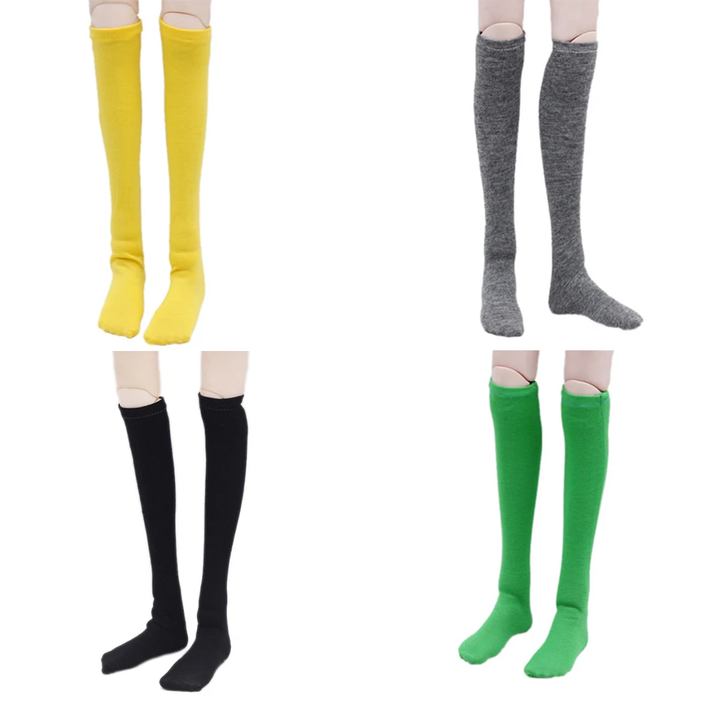 Кукольная парусиновая обувь 60 см ботинки с длинными носками ярких цветов на