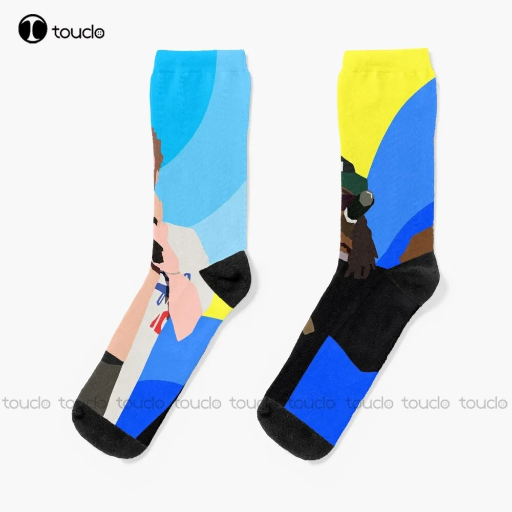 

Lil Dicky Feat Gata Socks Cute Socks Christmas Gift Unisex Adult Teen Youth Socks Custom 360° Digital Print Women Men