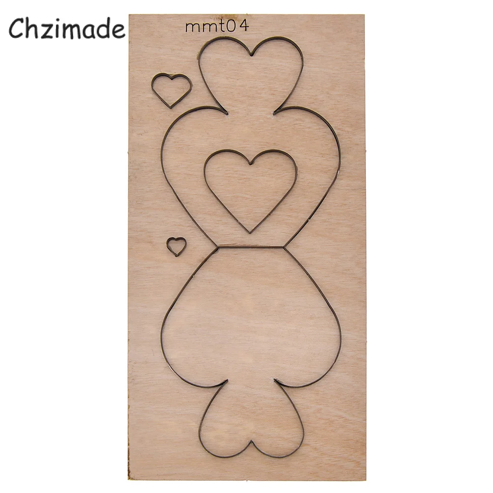 Chzimade игрушки в виде животных медведя пресс-формы для кожи деревянная форма