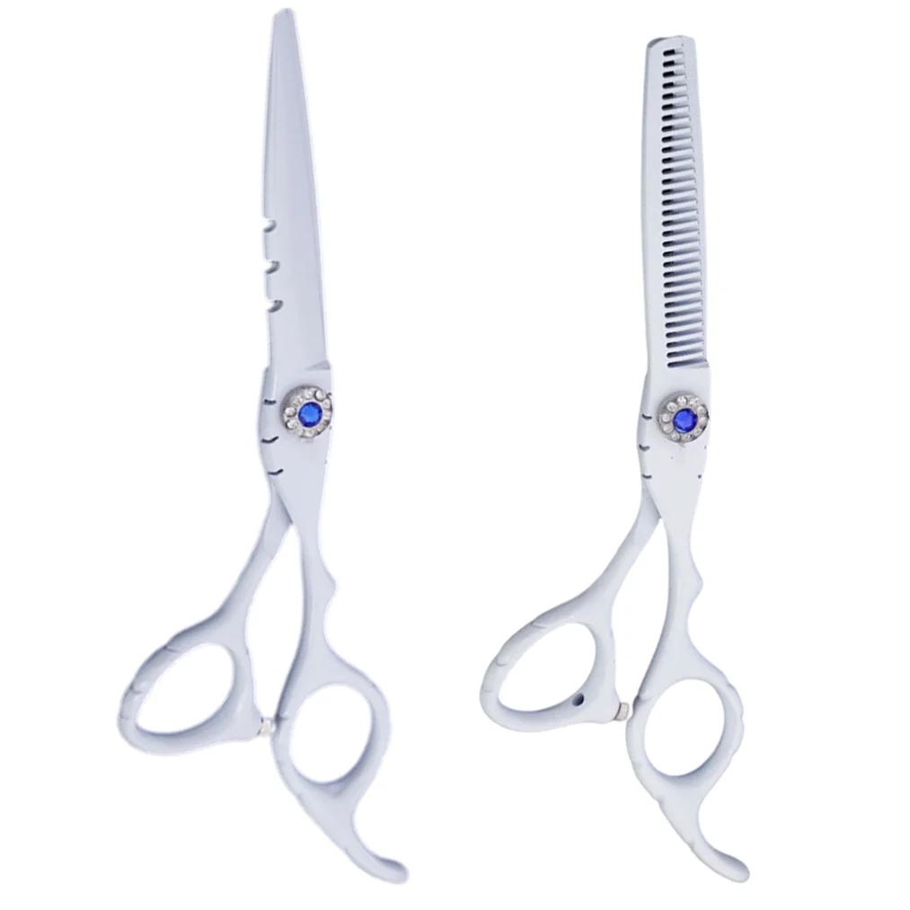 6 Inches Black Cutting Thinning Scissors Salon Hair Tool Stainless Steel Tijeras De Peluquero Profesional