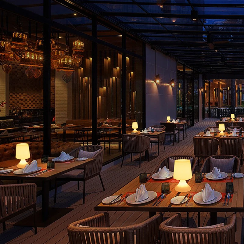 Настольная лампа для ресторана многоцветный пульт дистанционного управления