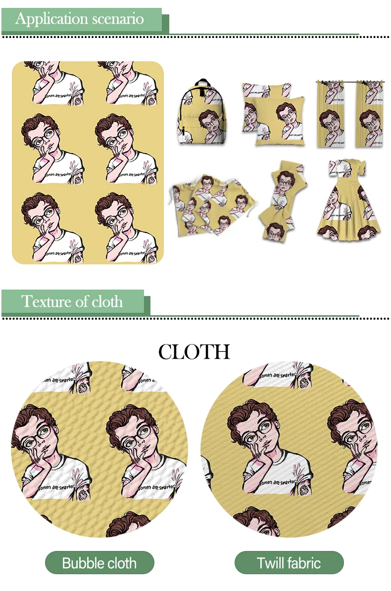 

Pop Singer Harries Styles Bullet Textured Liverpool Polyester Fabric Patchwork Tissue Kids Home Textile for Sewing Doll Fabric