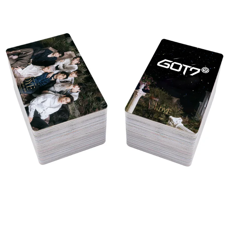 15pcs/set Kpop GOT7 photocard NEW Album Dye Double-Sided HD print for fans collection K-pop lomo card high quality New Card | Канцтовары