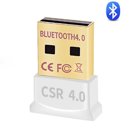 White Беспроводной usb-адаптер Bluetooth Mini Bluetooth USB Dongle 4,0 портативный двойной режим Bluetooth передатчик приемник для компьютера ПК - Цвет: White