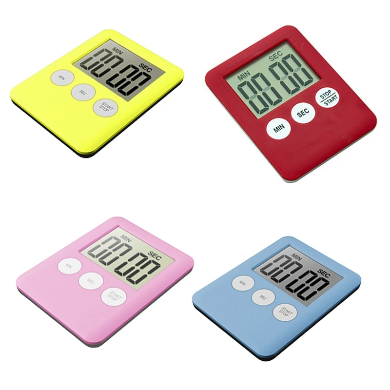 

Kitchen Timer Large Digital LCD Kitchen Cooking Timer Countdown Up Clock Alarm Magnetic Back Digital Electronic Timer