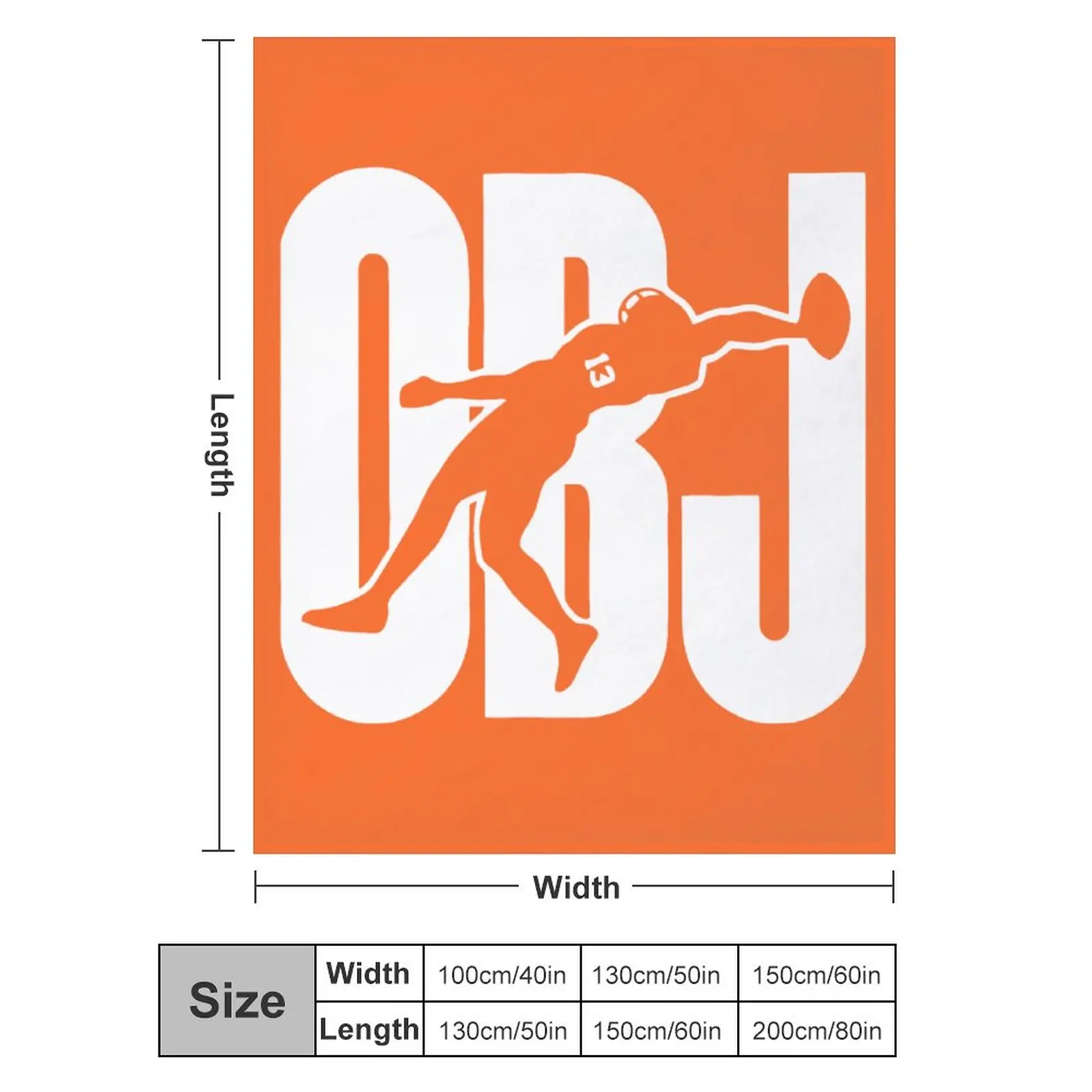 

Blanket 13 Odell Beckham Jr OBJ Ultra Soft Micro Fleece Cozy Lightweight Microfiber Flannel All Season Living Room Bedroom Verti