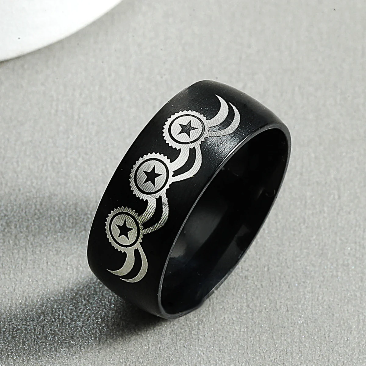 

USA America Independence Day Ring Stainless Steel Ring Decorative Festival Jewelry for Men and Women