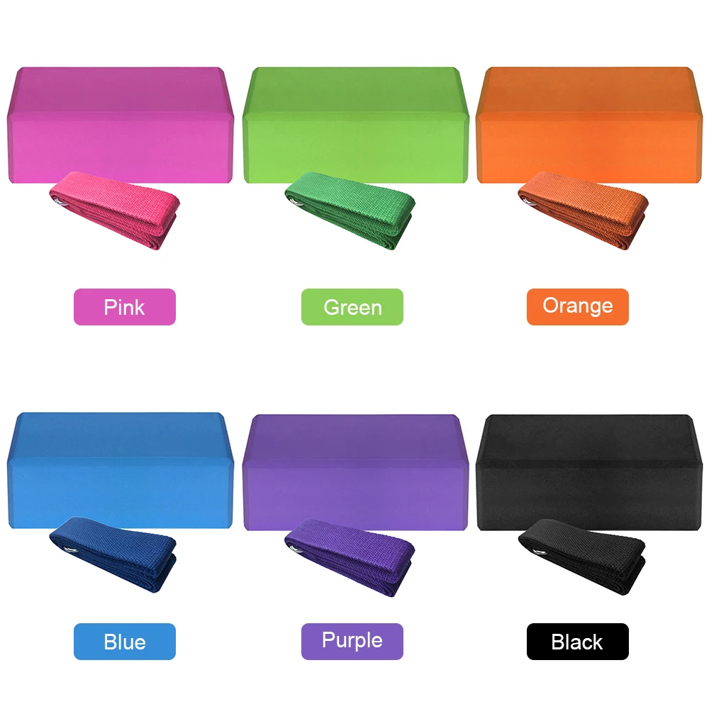 Блоки для йоги EVA упражнения стабильные блоки набор занятий в тренажерном зале